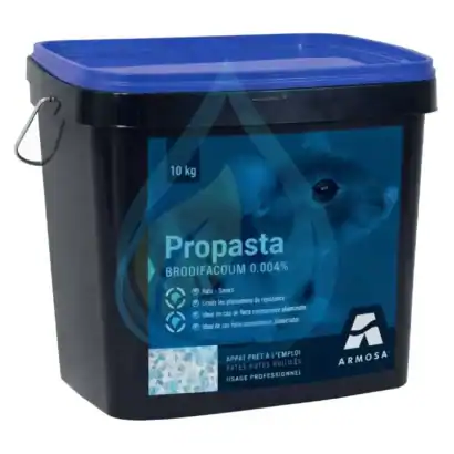 Seau 10 Kg Propasta p&acirc;te huil&eacute;e au brodifacoum