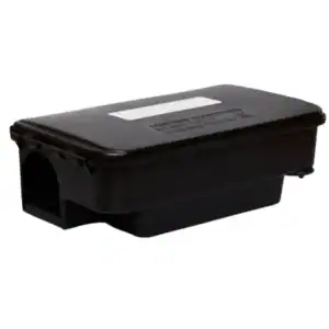 Boite d'appâtage pour mettre le raticide qui attirent les rats.