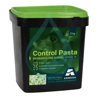 P&acirc;te raticide Bromadiolone 5 Kg pour contr&ocirc;le des rongeurs.