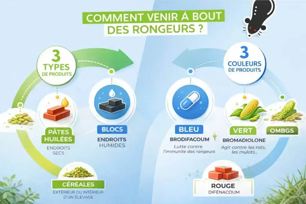 Ingrédients naturels pour lutter contre rats et mulots.