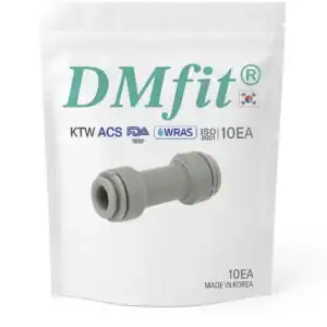 Raccord coudé en plastique 1/4 pouce pour plomberie, lot de 10 pièces, fabrication coréenne.