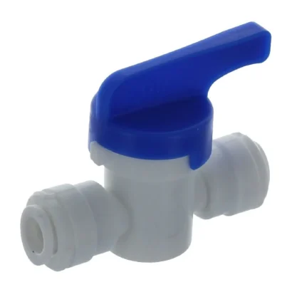 Raccord vanne rapide 1/4 pouce pour tube d'osmoseur inverse.