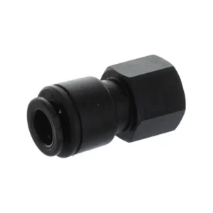 Raccord femelle filetage BSPT 1/4 pouce pour brancher un tube frigo de 8 mm.