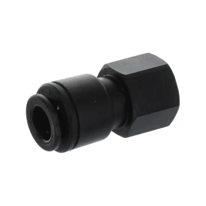 Raccord femelle filetage BSPT 1/4 pouce pour brancher un tube frigo de 8 mm.