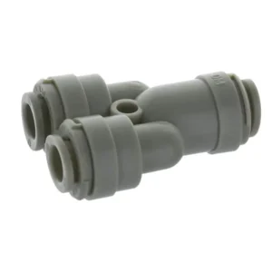 Raccord rapide Y double entrée tube alimentaire pouce.