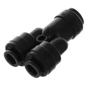 Raccord rapide Y Tube 15 mm pour plomberie et irrigation. Facile &agrave; connecter, durable, id&eacute;al pour sy.