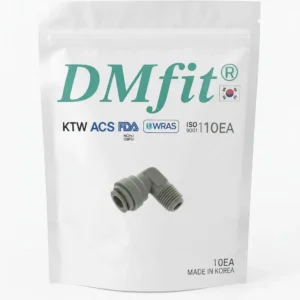 Raccord rapide coudé pour tube en 1/4, 3/8, 1/2 pouce avec filetage NPTF.