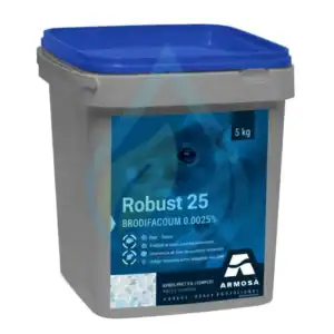 Bloc Raticide VertoX Brodifacoum 5 Kg pour contr&ocirc;le efficace des rats.