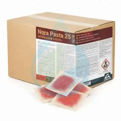 Rats Nora Pasta 25 pour lutte contre rongeurs.