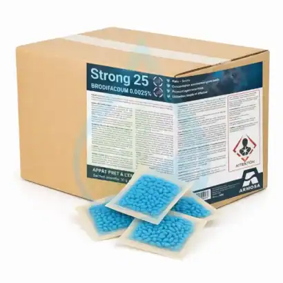 Raticide en p&acirc;te huil&eacute;e pour la lutte contre les rongeurs, 10 kg, efficace et simple d'utilisation.