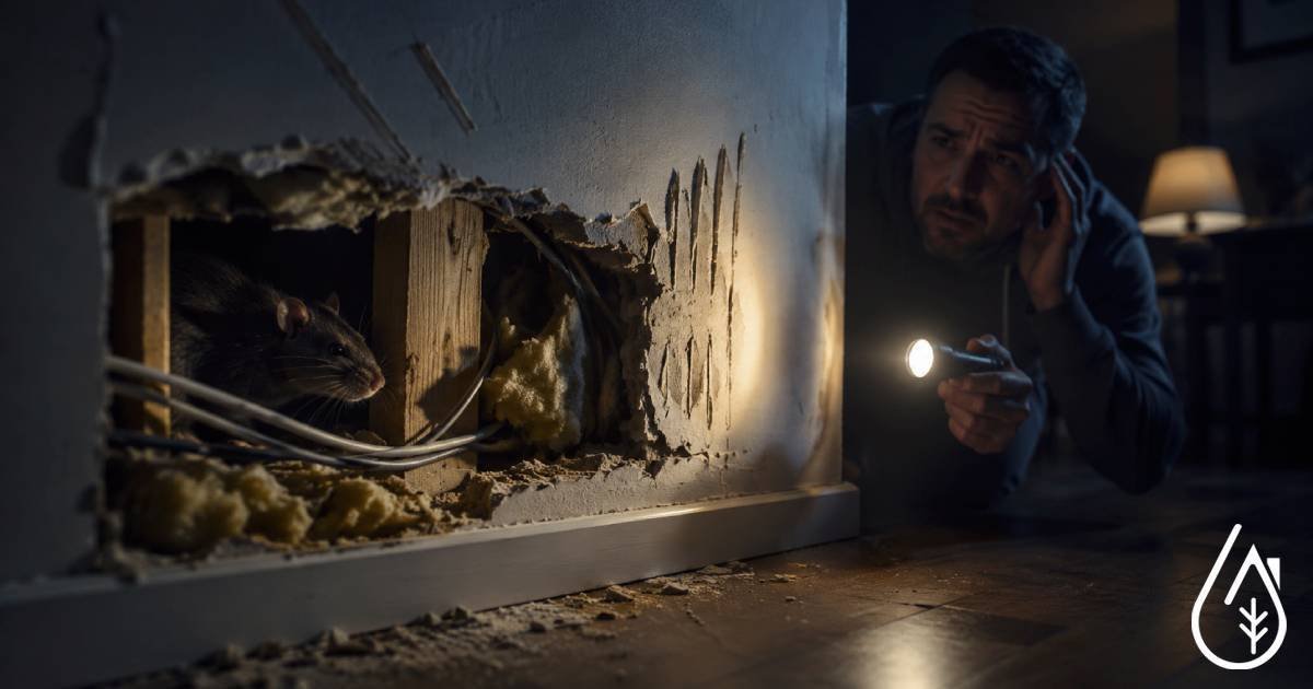 Rats dans les cloisons : comment d&eacute;tecter une infestation rapidement ?